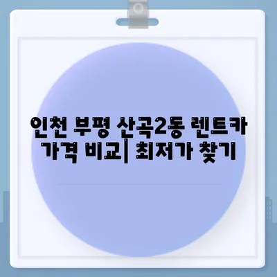 인천시 부평구 산곡2동 렌트카 가격비교 | 리스 | 장기대여 | 1일비용 | 비용 | 소카 | 중고 | 신차 | 1박2일 2024후기