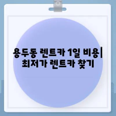 대전시 중구 용두동 렌트카 가격비교 | 리스 | 장기대여 | 1일비용 | 비용 | 소카 | 중고 | 신차 | 1박2일 2024후기