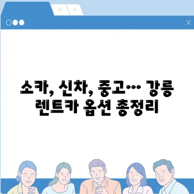 강원도 강릉시 교1동 렌트카 가격비교 | 리스 | 장기대여 | 1일비용 | 비용 | 소카 | 중고 | 신차 | 1박2일 2024후기