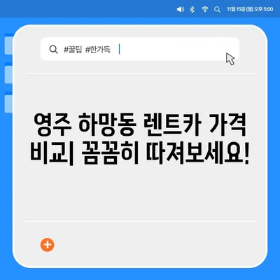 경상북도 영주시 하망동 렌트카 가격비교 | 리스 | 장기대여 | 1일비용 | 비용 | 소카 | 중고 | 신차 | 1박2일 2024후기