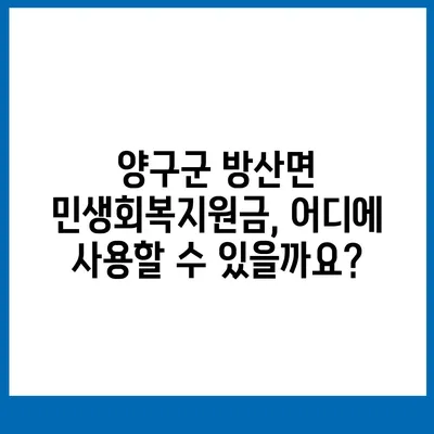 강원도 양구군 방산면 민생회복지원금 | 신청 | 신청방법 | 대상 | 지급일 | 사용처 | 전국민 | 이재명 | 2024