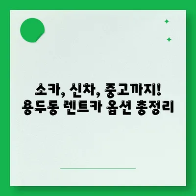 대전시 중구 용두동 렌트카 가격비교 | 리스 | 장기대여 | 1일비용 | 비용 | 소카 | 중고 | 신차 | 1박2일 2024후기