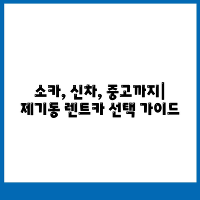 서울시 동대문구 제기동 렌트카 가격비교 | 리스 | 장기대여 | 1일비용 | 비용 | 소카 | 중고 | 신차 | 1박2일 2024후기