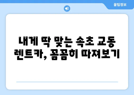 강원도 속초시 교동 렌트카 가격비교 | 리스 | 장기대여 | 1일비용 | 비용 | 소카 | 중고 | 신차 | 1박2일 2024후기