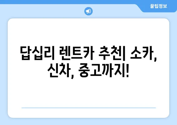 서울시 동대문구 답십리제1동 렌트카 가격비교 | 리스 | 장기대여 | 1일비용 | 비용 | 소카 | 중고 | 신차 | 1박2일 2024후기