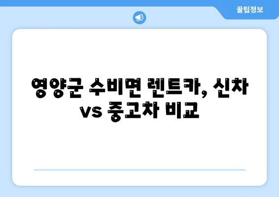 경상북도 영양군 수비면 렌트카 가격비교 | 리스 | 장기대여 | 1일비용 | 비용 | 소카 | 중고 | 신차 | 1박2일 2024후기