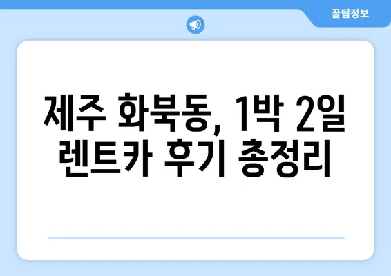 제주도 제주시 화북동 렌트카 가격비교 | 리스 | 장기대여 | 1일비용 | 비용 | 소카 | 중고 | 신차 | 1박2일 2024후기