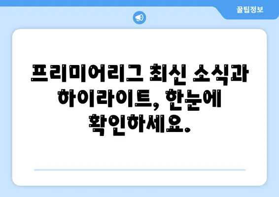 프리미어리그 중계