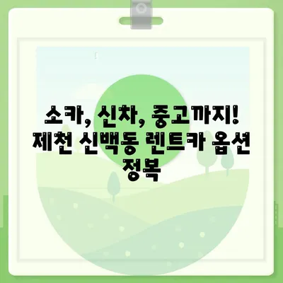 충청북도 제천시 신백동 렌트카 가격비교 | 리스 | 장기대여 | 1일비용 | 비용 | 소카 | 중고 | 신차 | 1박2일 2024후기