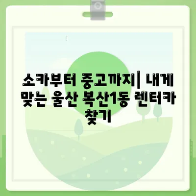 울산시 중구 복산1동 렌트카 가격비교 | 리스 | 장기대여 | 1일비용 | 비용 | 소카 | 중고 | 신차 | 1박2일 2024후기