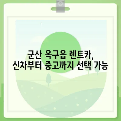 전라북도 군산시 옥구읍 렌트카 가격비교 | 리스 | 장기대여 | 1일비용 | 비용 | 소카 | 중고 | 신차 | 1박2일 2024후기