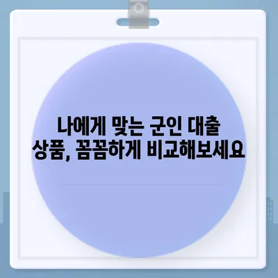 현역 병사 대출 신청 가이드| 조건, 절차, 추천 상품 비교 | 군인 대출, 금융 정보, 신용대출