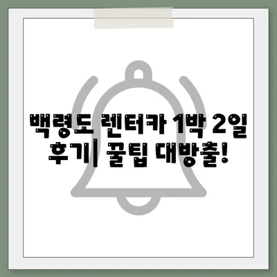 인천시 옹진군 백령면 렌트카 가격비교 | 리스 | 장기대여 | 1일비용 | 비용 | 소카 | 중고 | 신차 | 1박2일 2024후기