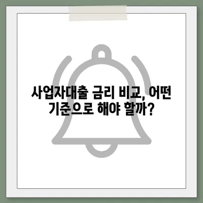 2024 사업자대출 금리 비교 가이드| 최저금리 찾는 방법 | 사업자대출, 금리비교, 대출상품 비교, 저금리 대출