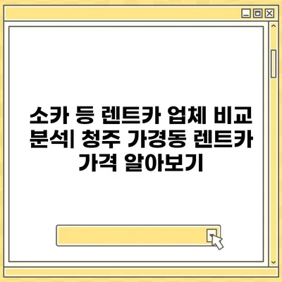 충청북도 청주시 흥덕구 가경동 렌트카 가격비교 | 리스 | 장기대여 | 1일비용 | 비용 | 소카 | 중고 | 신차 | 1박2일 2024후기