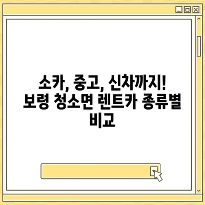 충청남도 보령시 청소면 렌트카 가격비교 | 리스 | 장기대여 | 1일비용 | 비용 | 소카 | 중고 | 신차 | 1박2일 2024후기