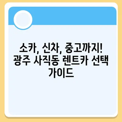 광주시 남구 사직동 렌트카 가격비교 | 리스 | 장기대여 | 1일비용 | 비용 | 소카 | 중고 | 신차 | 1박2일 2024후기