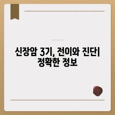 신장암 3기, 생존율과 증상, 원인 그리고 희망 | 신장암 3기, 치료, 예후, 전이, 진단, 관리