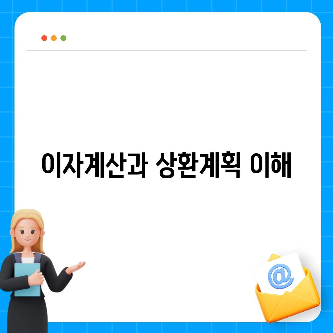 이자계산과 상환계획 이해