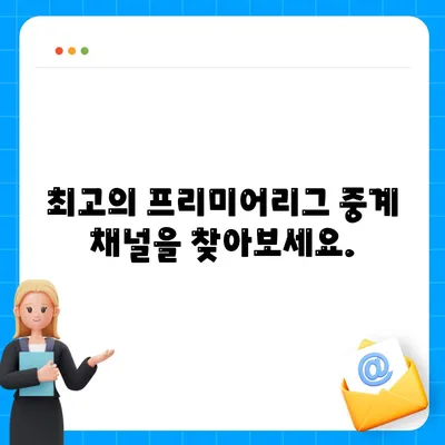 프리미어리그 중계