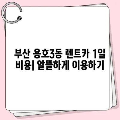 부산시 남구 용호3동 렌트카 가격비교 | 리스 | 장기대여 | 1일비용 | 비용 | 소카 | 중고 | 신차 | 1박2일 2024후기