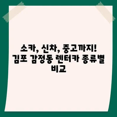 경기도 김포시 감정동 렌트카 가격비교 | 리스 | 장기대여 | 1일비용 | 비용 | 소카 | 중고 | 신차 | 1박2일 2024후기