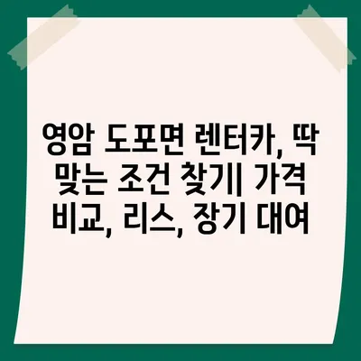 전라남도 영암군 도포면 렌트카 가격비교 | 리스 | 장기대여 | 1일비용 | 비용 | 소카 | 중고 | 신차 | 1박2일 2024후기