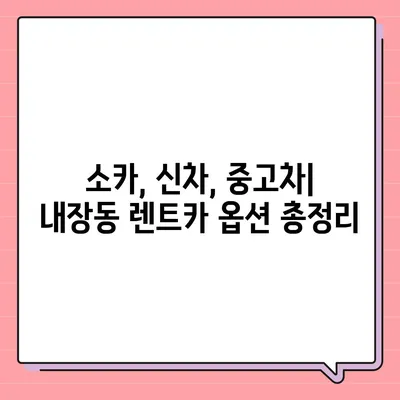 전라북도 정읍시 내장동 렌트카 가격비교 | 리스 | 장기대여 | 1일비용 | 비용 | 소카 | 중고 | 신차 | 1박2일 2024후기