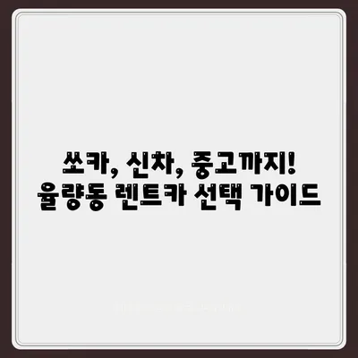 충청북도 청주시 흥덕구 율량동 렌트카 가격비교 | 리스 | 장기대여 | 1일비용 | 비용 | 소카 | 중고 | 신차 | 1박2일 2024후기