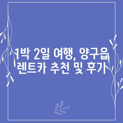 강원도 양구군 양구읍 렌트카 가격비교 | 리스 | 장기대여 | 1일비용 | 비용 | 소카 | 중고 | 신차 | 1박2일 2024후기