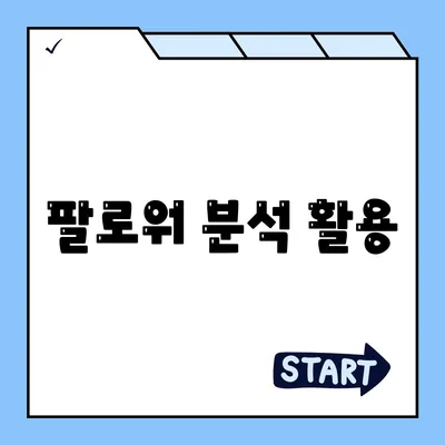 팔로워 분석 활용