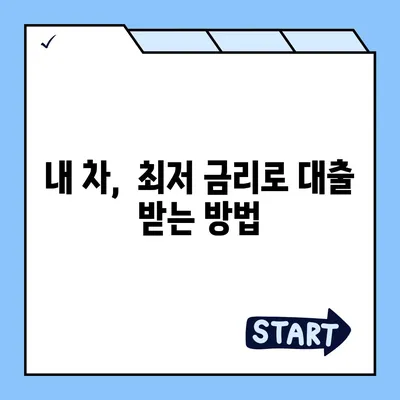 자동차 담보대출 이자 비교 분석 & 최저 금리 찾기 | 자동차 담보대출, 금리 비교, 대출 상담, 신용대출