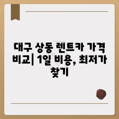 대구시 수성구 상동 렌트카 가격비교 | 리스 | 장기대여 | 1일비용 | 비용 | 소카 | 중고 | 신차 | 1박2일 2024후기