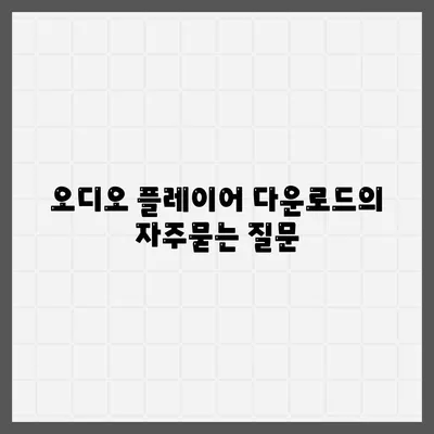 오디오 플레이어 다운로드