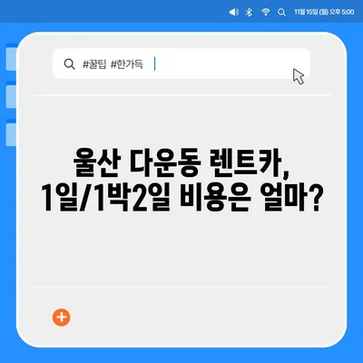 울산시 중구 다운동 렌트카 가격비교 | 리스 | 장기대여 | 1일비용 | 비용 | 소카 | 중고 | 신차 | 1박2일 2024후기