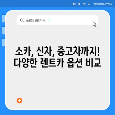 서울시 강동구 성내제1동 렌트카 가격비교 | 리스 | 장기대여 | 1일비용 | 비용 | 소카 | 중고 | 신차 | 1박2일 2024후기