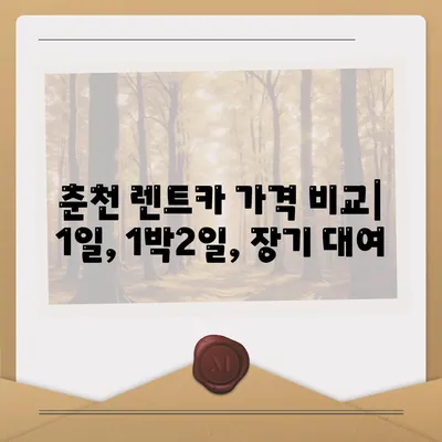 강원도 춘천시 소양로1동 렌트카 가격비교 | 리스 | 장기대여 | 1일비용 | 비용 | 소카 | 중고 | 신차 | 1박2일 2024후기