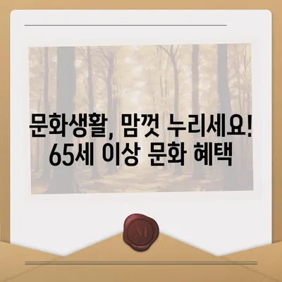 65세 이상이면 누리는 무료 혜택 총정리 |  건강보험, 문화, 교통, 할인