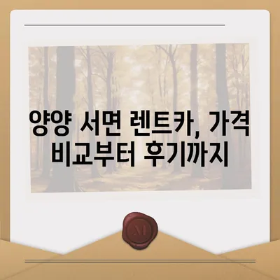 강원도 양양군 서면 렌트카 가격비교 | 리스 | 장기대여 | 1일비용 | 비용 | 소카 | 중고 | 신차 | 1박2일 2024후기