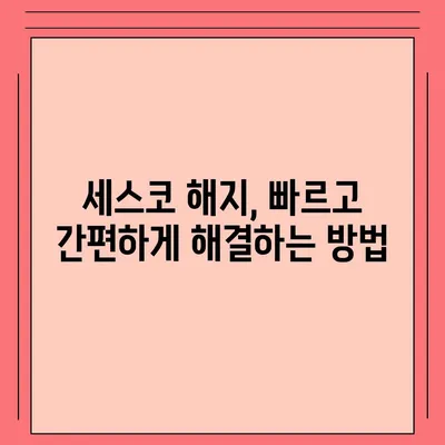 세스코 해지, 쉽고 빠르게 해결하기 | 계약 해지 방법, 위약금, 주의 사항