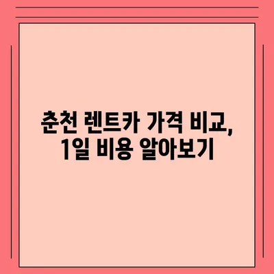 강원도 춘천시 효자3동 렌트카 가격비교 | 리스 | 장기대여 | 1일비용 | 비용 | 소카 | 중고 | 신차 | 1박2일 2024후기