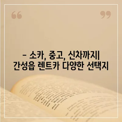 강원도 고성군 간성읍 렌트카 가격비교 | 리스 | 장기대여 | 1일비용 | 비용 | 소카 | 중고 | 신차 | 1박2일 2024후기