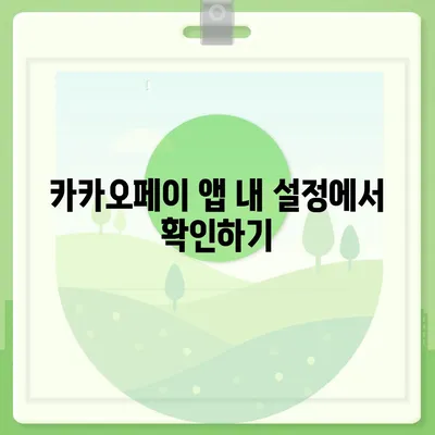 카카오페이 현금 영수증 번호 등록 확인 방법