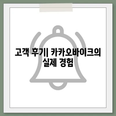 카카오바이크 이용 후기와 안전 주의 사항