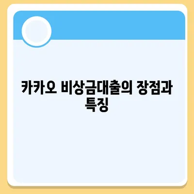 카카오 비상금대출