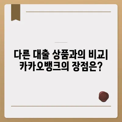 카카오뱅크 비상금대출 후기