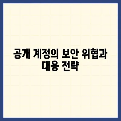 카카오톡 공개 계정 보안 관리 | 개인정보 노출 방지