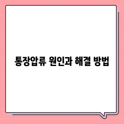 카카오뱅크 통장압류 해제하는 단 하나의 방법