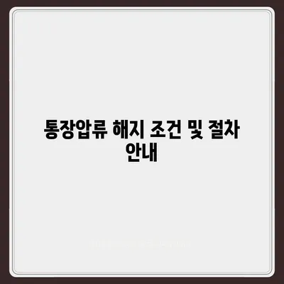 카카오뱅크 통장압류 해지 방법