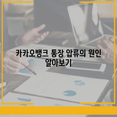 카카오뱅크 통장 압류 해지하는 단 한 가지 방법